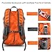 wirarpa Foldable Durable Travel Hiking Backpack 35L Ultra Lightweight Packable Carry On Daypack Unisex for Camping/Outdoor Sports Orange