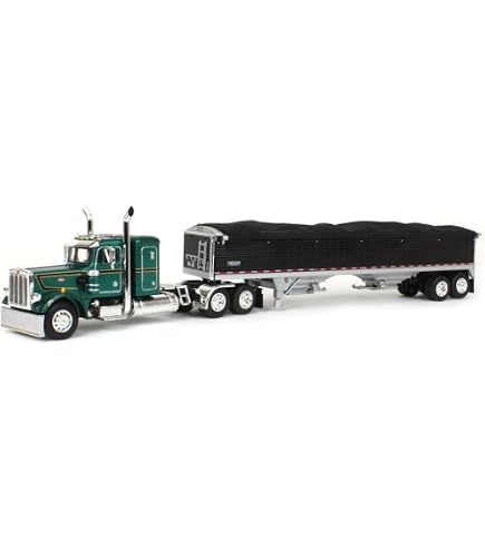 Item #60-2043 Black Peterbilt 359 36-inch Flattop Sleeper With Chrome – Burnett Farm Toys, LLC