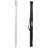 KEZERS 9 FT Dual Sided Aluminum Grade Rod - 8ths, 3