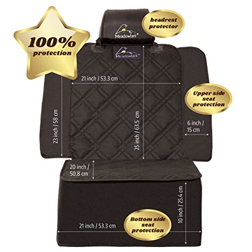 Meadowlark Dog Car Seat Cover for Front Seat, Water Repellent Dog Seat