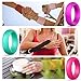 Egnaro Thin and Stackable Silicone Wedding Bands Women - 2.5mm Width - 1.8mm Thick