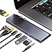 USB C Hub,GIKERSY 8-in-1 USB C Docking Station with 2 HDMI 4K,3 USB-C Ports,2 USB 3.0 Ports,3.5mm Audio Jack,Compatible with MacBook Pro Air 2020-2016
