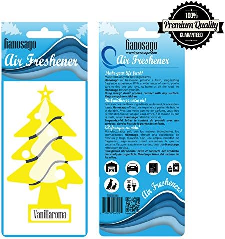 Automotive Air Freshener - Car Freshener Tree - House Air Freshener - Vanillaroma - Pack of 24