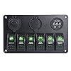 Proelectric-Green-LED-Light-2-Waterproof-MarineBoat-Car-Switch-Panel-6-Gang-USB-Charger-Voltage-Indicator-Power-Socket-5-pin-On-Off-Rocker-Switch Proelectric-Green-LED-Light-2-Waterproof-MarineBoat-Car-Switch-Panel-6-Gang-USB-Charger-Voltage-Indicator-Power-Socket-5-pin-On-Off-Rocker-Switch