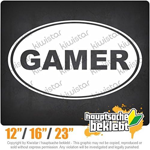 Gamers - Available in 3 sizes 15 COLORS - Neon + Chrome! Decal Sticker Bumper Rear Window Vinyl Motorcycle
