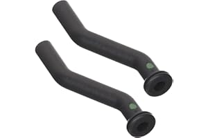 SANFAY (2-Pack) 596163 3 Inches Rubber Vacuum Hose, Compatible with John Deere D125 D130 D140 D160 D170, Lawn Mower Tractor Replaces 593998 797408, Black