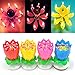 4 Pack Birthday Candles Cake Topper Candle Music Candle for Birthday