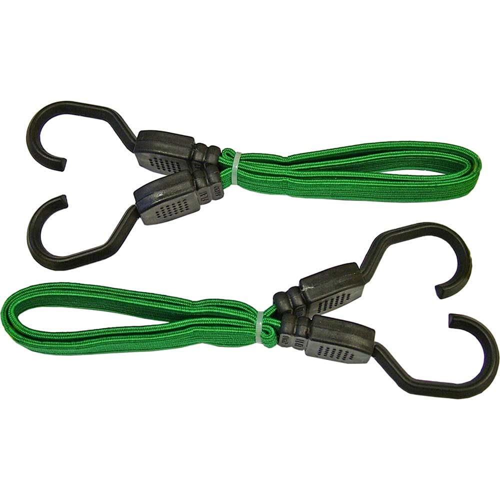 Faithfull TDBUNG24 61cm 24-inch Flat Bungee Cord - Green