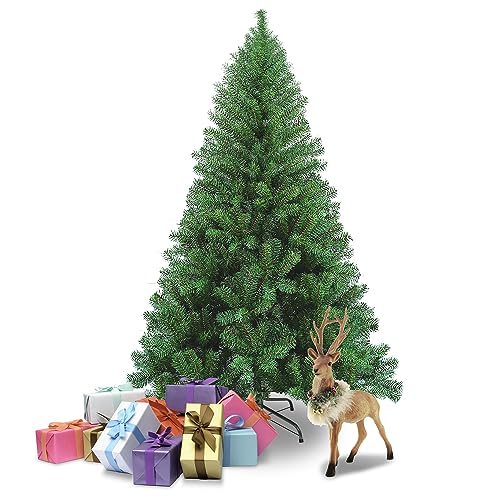 Eulenke Sapin de Noël artificiel de 150 cm - En plastique - Montage rapide - Système de blindage pliable - Résistant au feu - Vert