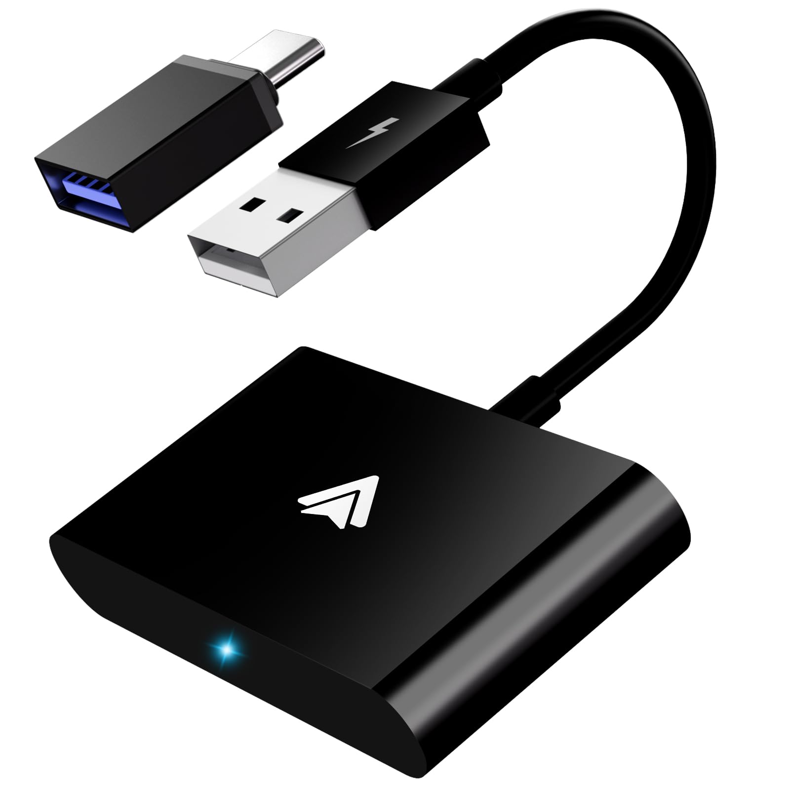 UWECAN Android Auto Wireless Adapter UK, Converts OEM Wired to Wireless Android Auto, Compatible with Cars Producted after 2017, Plug and Play