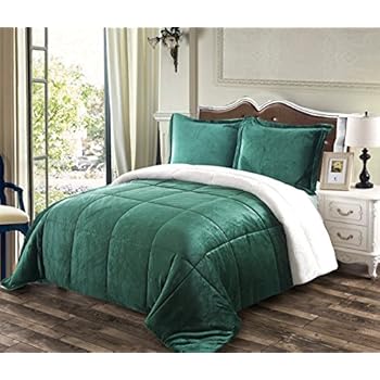 Amazon.com: Chezmoi Collection 3-piece Micromink Sherpa