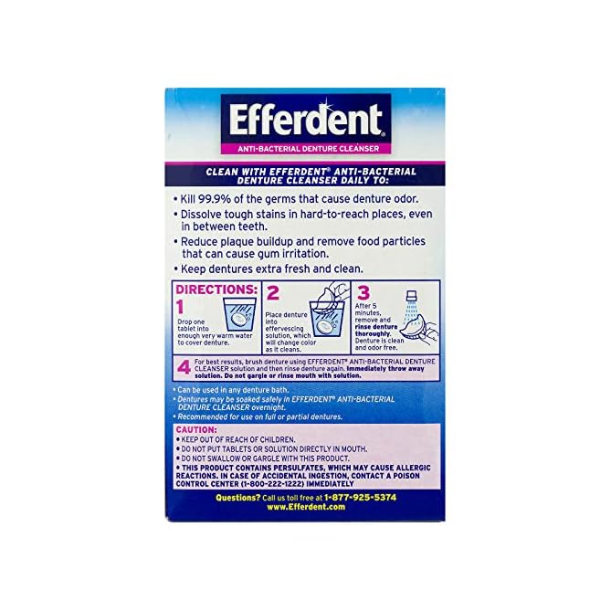 Efferdent Denture Cleanser Tablets, Complete Clean, 126 Tablets