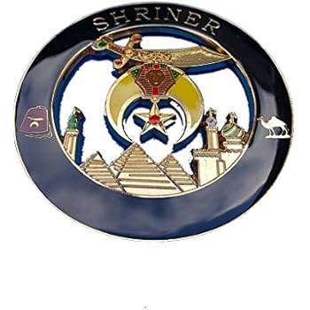 Massoni Distintivo Per Auto In Metallo Oro E Blu Prince Hall