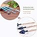 Puppy's Mom 12 Pieces Mini Garden Hand Transplanting Succulent Tools Miniature Planting, Set for Indoor Fairy Care, Potting, Cactus, Houseplant, Bonsai Tools,Bonsai Kit (Blue)