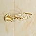 Rozinsanitary Gold Finish Soap Dish Holder Wall Mounted Soap Basket