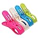 Bingolar 8Pcs Beach Towel Clips,Plastic Windproof Clothes Hanging Peg,Plastic Quilt Clips,Large Beach Towels,Quilt Clamp Holder Sunbed Peg, Sunbed,Pool.