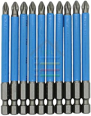 LUOSIDAO 10Pc 1/4 Hex Anti Slip PH2 Electric Screwdriver Bits Set Torx Long Impact Power Tools