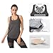 Queenie Ke Womens Sport 2 in 1 Tank Top Criss-Cross Straps Wild Tank Size S Color Black Pro