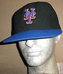 NEW YORK METS GAME USED #27 BLACK & BLUE CAMBRIDGE PLACE CAP NY HAT STEINER COA