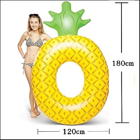 Amazon 180 パイナップル うきわ 浮き輪 かわいい 特大 180 海水浴 プール 海 川 水遊び グッズ フロート 浮き輪 パイナップル 浮き輪 浮き輪 おもちゃ