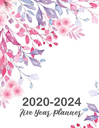 2020-2024 Five Year Planner: Lovely Floral Cover, 60 Months Calendar, 5 Year Appointment Calendar, B by David Blank Publishing