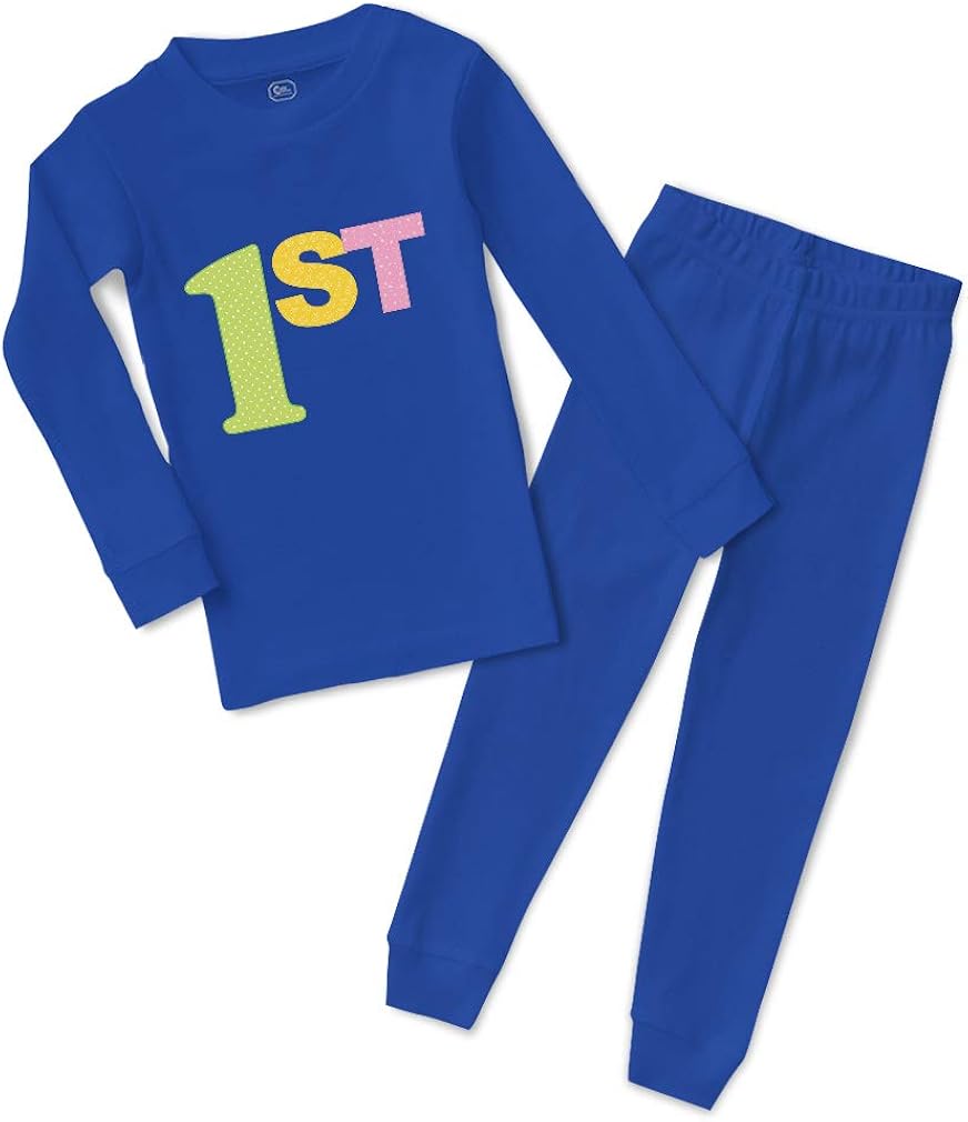 first birthday pajamas girl