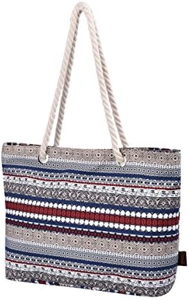 Lt Tribe Casual Beach Bags Canvas Shopping Tote Bags Handbags for Women Multicolored Elephant G00252