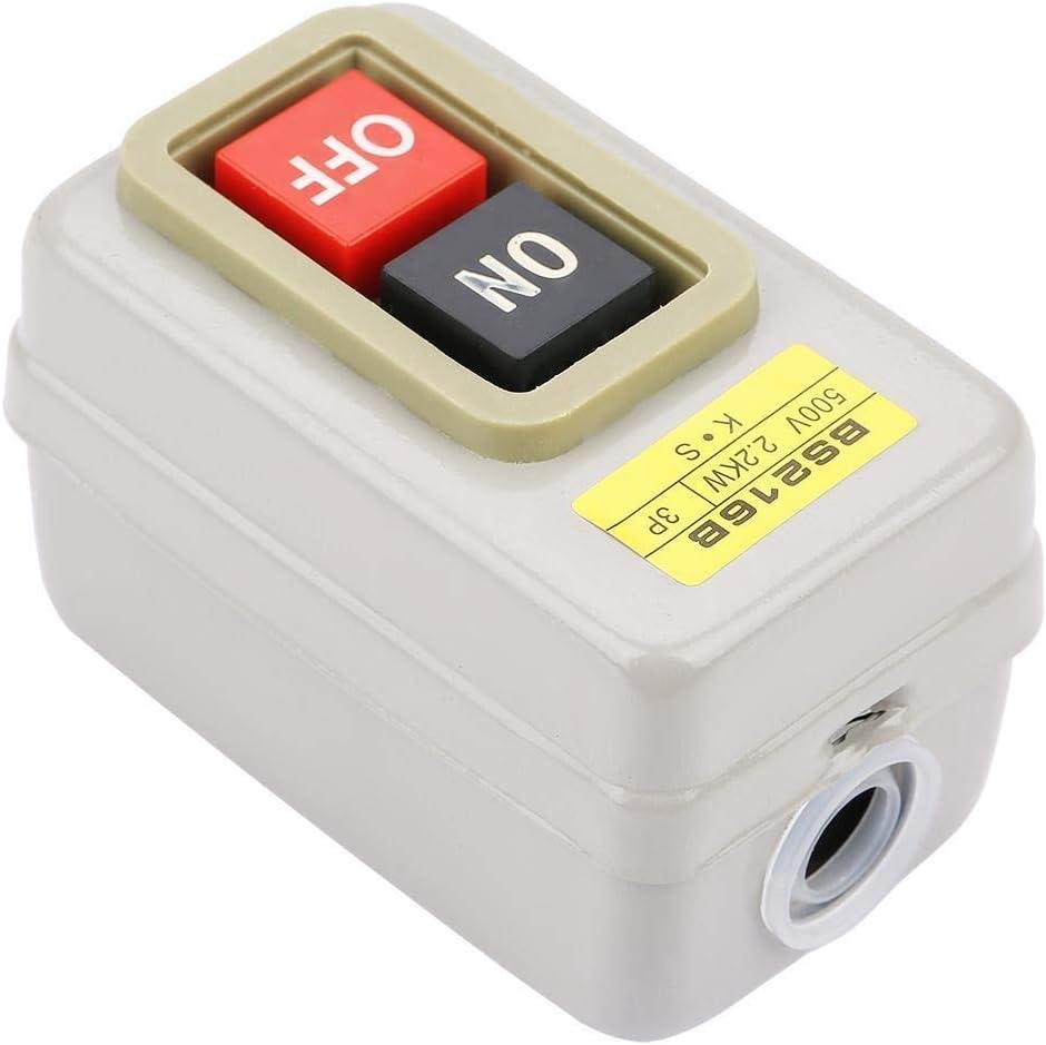 Broco Self-Locking 3P On/Off Power Push Button Switch 110/220/380V 10A ...