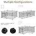 Rackaphile Small Dog Playpen Indoor, Small Animal Pet Playpen with Door DIY Metal Wire Portable Pet Fence Cage Kennel Crate for Cats, Puppy, Rabbit, Ferret, Guinea Pig, Bunny (8 Panels)