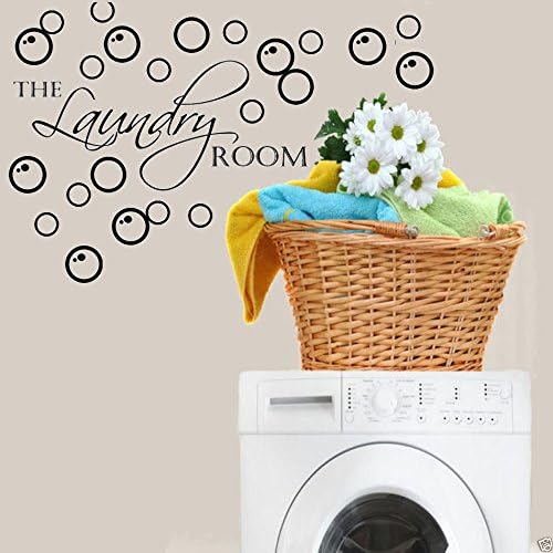 The Laundry Room with bubbles Decal Vinyl wall art stickers Vinyl Decor Quote lettering sayings kitchen sport Bedroom home decor