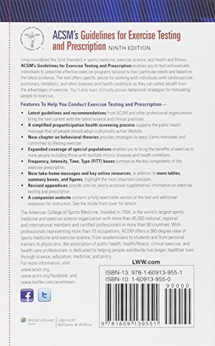 ACSM's Guidelines for Exercise Testing and Prescription