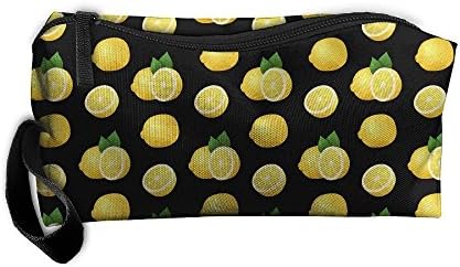 YesFutureIs Female Lemon Pattern Handy Storage Pouch Travel Makeup Bag Oxford Cloth Kit Organizer For Sewing Medicine Comestic Fashion Pencil Pen Case