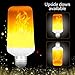 WARMOON E26 LED Flame Effect Fire Light Bulbs Flickering Fire Atmosphere Decorative Lamps for Hotel/Bars/Home Decoration/Restaurants（Upside Down Available）