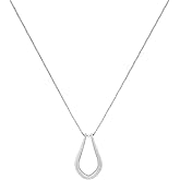 ShTQior Ring Holder Necklace - Stainless Steel Keeper for Women Men for Wife, Nurse, Doctor Simple Ring Wedding & Engagement Necklaces