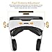 VR Headset with Headphone, Topmaxions 3D Glasses Virtual Reality Goggles Adjustable Headstrap for iPhone and Android Smartphones 4.5