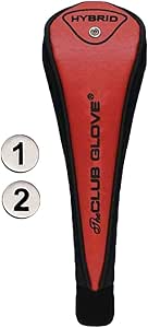 Amazon.com : Club Glove Hybrid Wood Cover - 1, 2 Snap (Red) : Golf Club