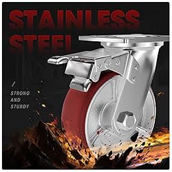 Casters Set of 4 Heavy Duty 6 inch Caster Wheels