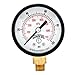 Winters 2 inch Dial Size, Economy Utility Dry Pressure Gauge, Brass Internals, Black Steel Case, Dual Scale 0-100 psi/kPa, 3-2-3% Accuracy, 1/8 inch NPT Bottom Mount, Multi Function Pressure Gauge