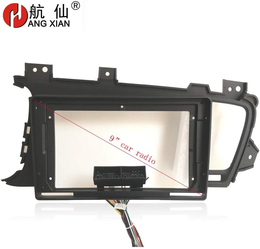 HANG XIAN 2 Din Car DVD Frame Audio Fitting Adaptor Dash Trim Kits Facia Panel for KIA K5 Optima 2011-2015 car Radio Player