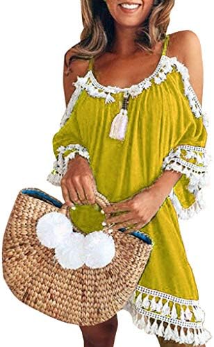 Swimwear,BaZhaHei Womens Letters Print Baggy Swimwear Bikini Cover-ups Beach Dress Women Dress Ladies Holiday Vacation Costume Sundress Loose Skirts Mini Summer Tops T-Shirt Dress Swimming