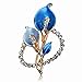 SUMAJU Pins Brooch Gold Tone Crystal Bridal Bouquet Brooch Floral Enamel Breastpin