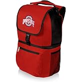 PICNIC TIME NCAA Ohio State Buckeyes Zuma Backpack Cooler - Soft Cooler Backpack - Lunch Cooler, (Red)