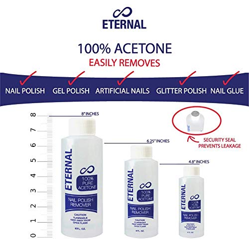 Eternal Professional Nail Polish Remover - 100% Pure Acetone (4 Ounces)
