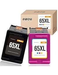 INKNI - Cartucho de tinta remanufacturado de repuesto para HP 65XL 65 XL de alta capacidad para HP Envy 5055 5052 5058 DeskJet 3755 2655 2620 2622 2624 2652 3752 3720 3721 3722 3723 3730 3732 (negro, tricolor)