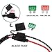 Liteway LED Light Bar Wiring Harness Wireless Strobe Wiring Kit ON-OFF-Strobe Remote Control Switch for Driving Light Fog Light Work Light(1Lead 12ft), 2 Years Warranty