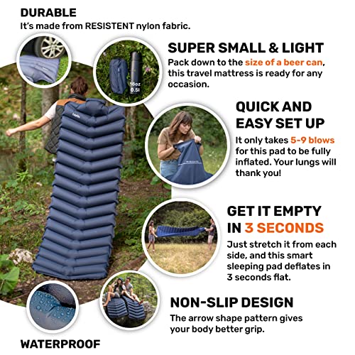 LAYON Portable Sleeping Pad Best Lightweight Sleeping Mat for