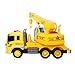 Inertia Crane Truck Toys,Fun Construction Vehicles with Light And Music for Kids