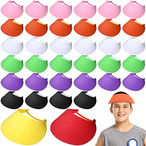 Amazon.com: Hercicy 24 Pcs Foam Visor Sun Protection Hat Sun  display picture 1