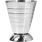 Stainless Steel Measuring Cup, 2.5 oz, 75 ml, Cocktail Jiggers, Pack of 1