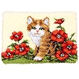 Latch Hook Kit Rug, Latch Hook Kits Cat with